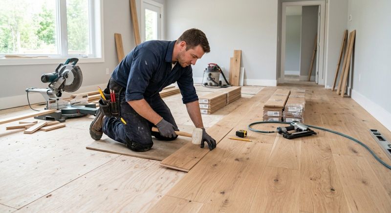 Our team working on Flooring Service projects in King County, WA