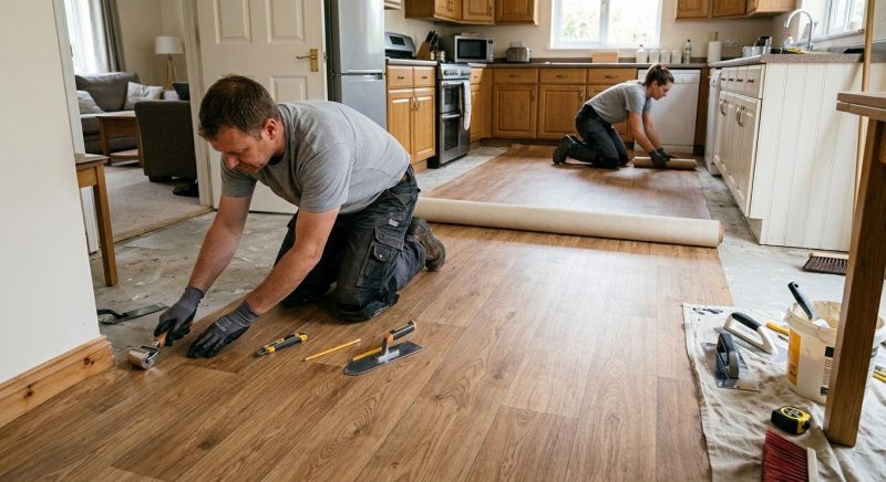 Linoleum Flooring Replacement in King County, WA